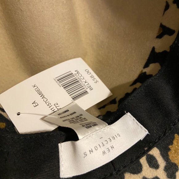 New Directions Leopard Fedora Wide Brim -Wool - Picture 4 of 4